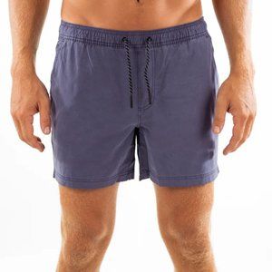 Men's Volley Short Bear Bottom Purple 5.5 inch inseam